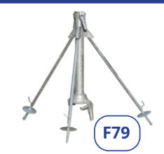 F79 1-1/2" BSPM x 1 Met. HT x 80mm quick coupling sprinkler tripod