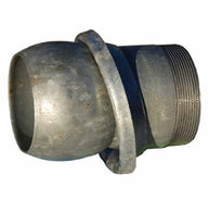 F15 - Galv. Steel Male Coupling threaded BSPM with Ring