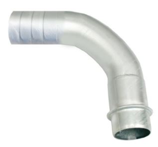 Bend 90 deg short radius Male Ringlock x Hosetail