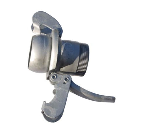 Galvanised Steel Male Coupling Threaded BSPM with Lever Ring | Australia | Irrigation, Dewatering & Mining