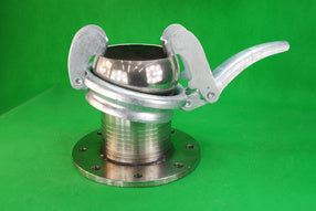 B46 - Stainless Steel Flanged Male Coupling with Galv Lever Ring