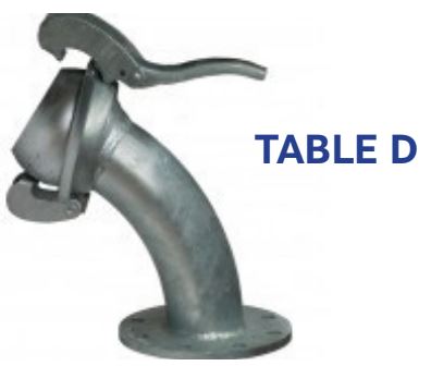 BEND 45 deg Male x Flange D